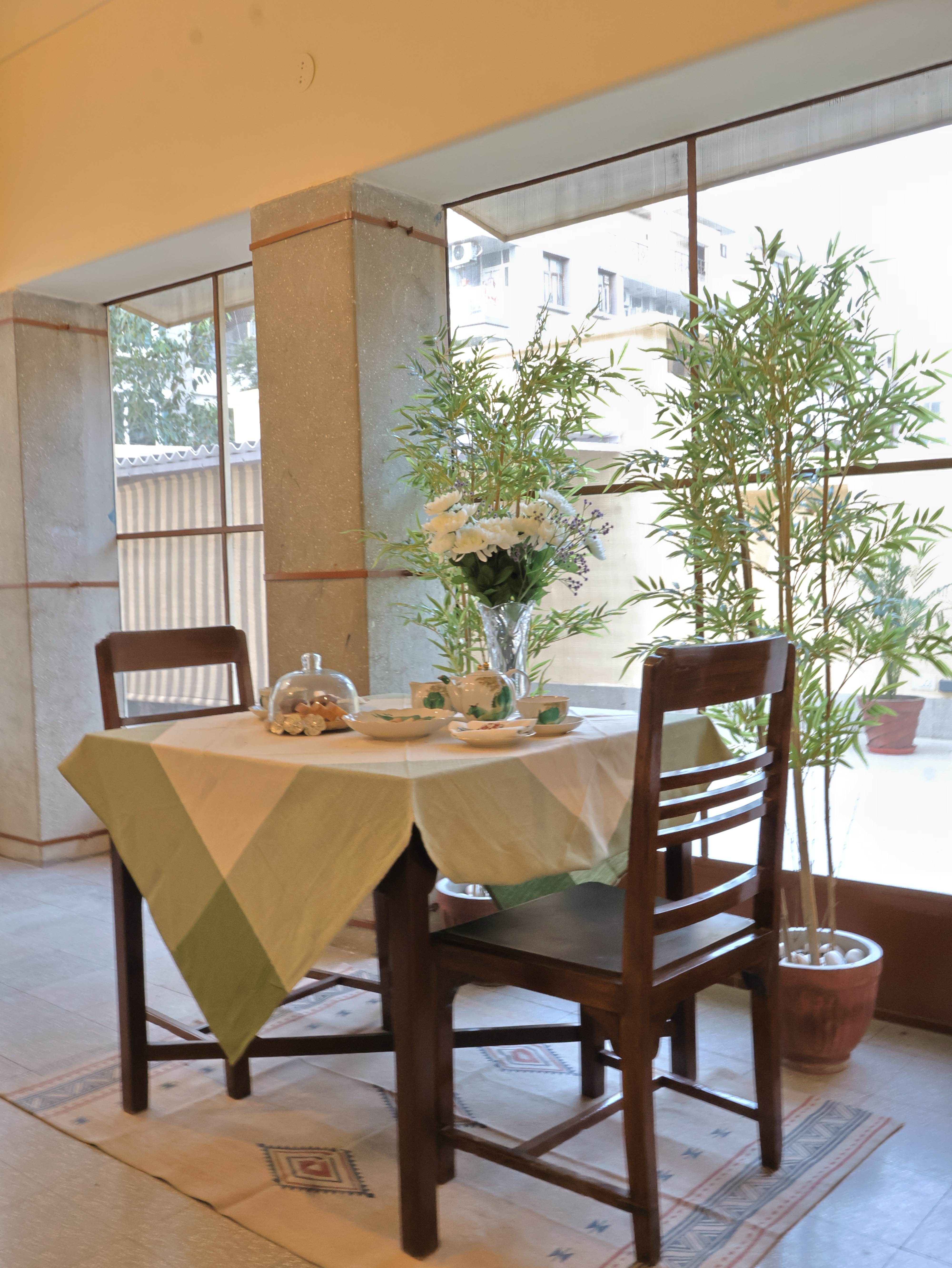 Dining area with garden view